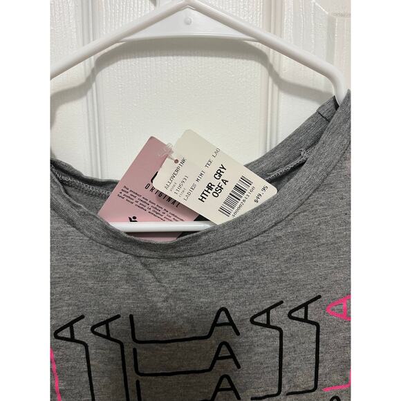 LA original black/pink letter woman crop top beach wear- NWT- One size fits all - Picture 3 of 3